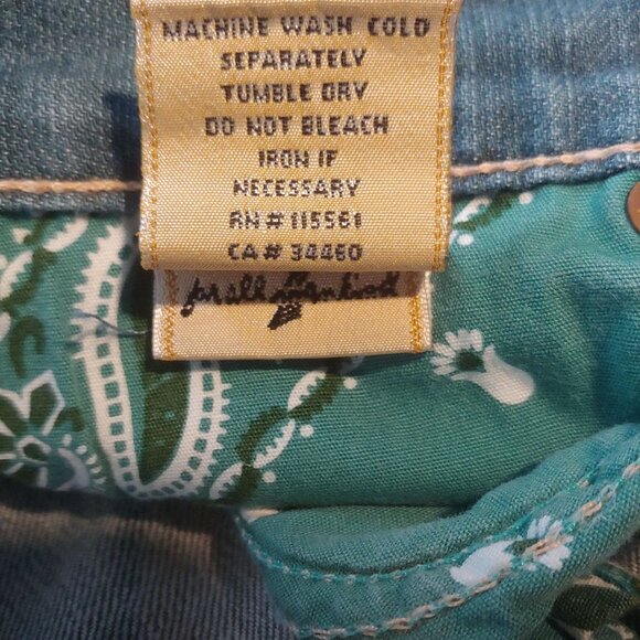 7 For all Mankind Dojo Jorts Womens Shorts Stretch Logo Denim Jean 29 Y2K - Picture 12 of 12